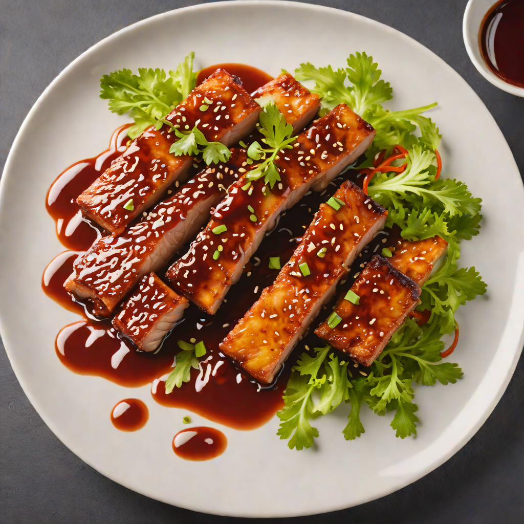 Crisp Pan-Fried Korean Pork Belly with Gochujang Glaze
