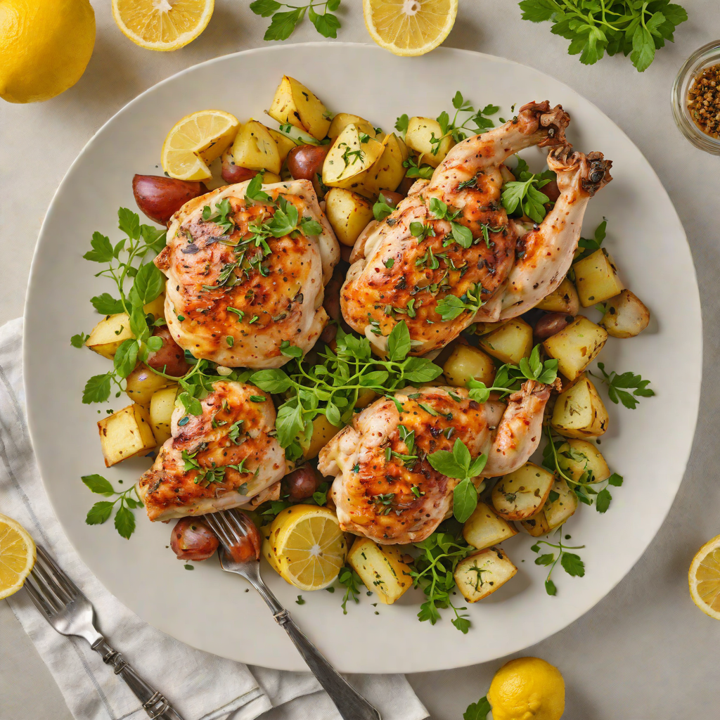 Greek Lemon-Oregano Chicken with Potatoes