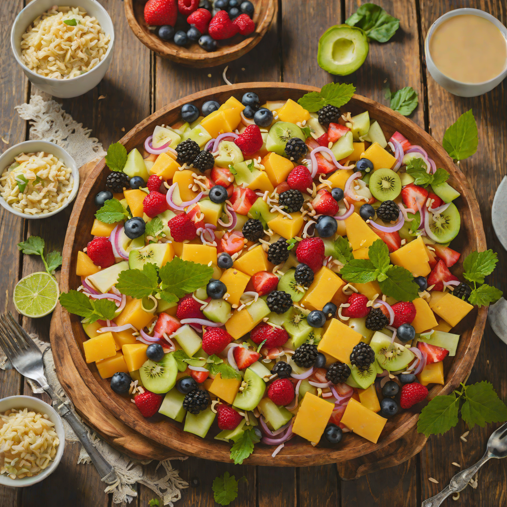 Chilled Filipino Fruit Salad with Sweetened Condensed Milk