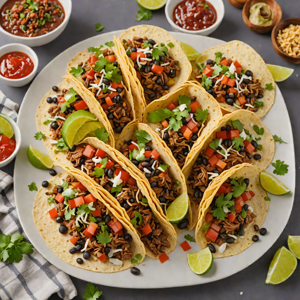 Smoky Tex-Mex Beef and Black Bean Tacos