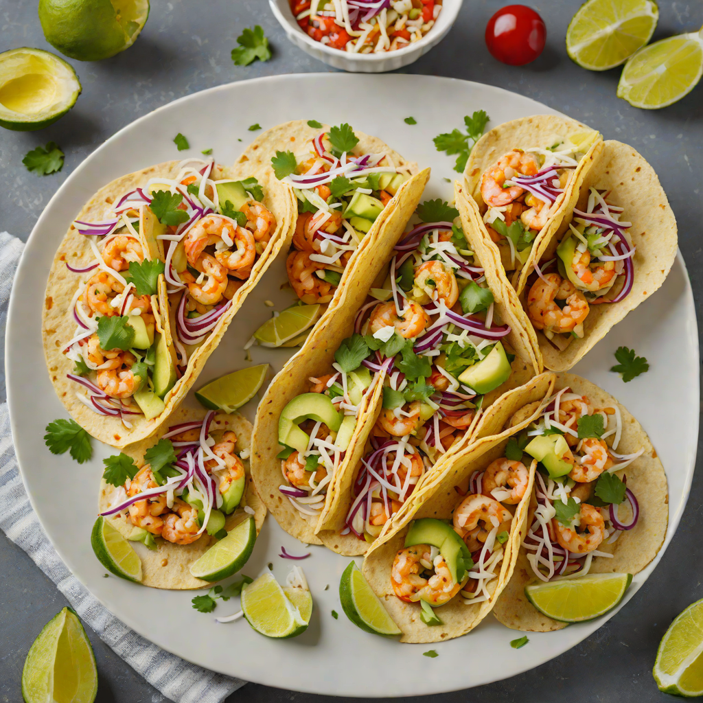 Chile-Lime Shrimp Tacos with Avocado Slaw