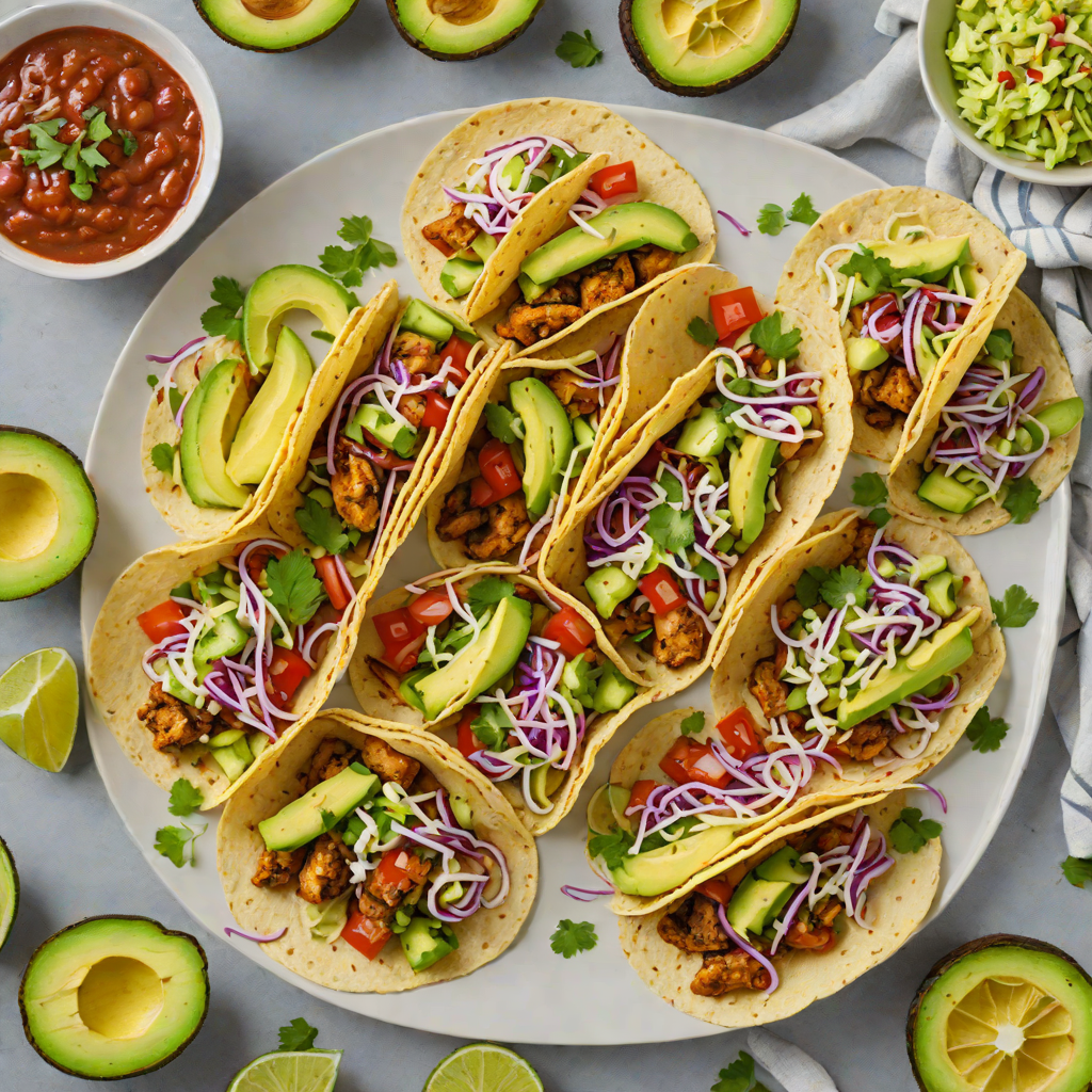 Charred Chili-Lime Grilled Chicken Tacos with Avocado Slaw