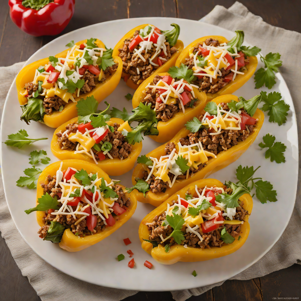 Tex-Mex Beef and Cheese Stuffed Bell Peppers