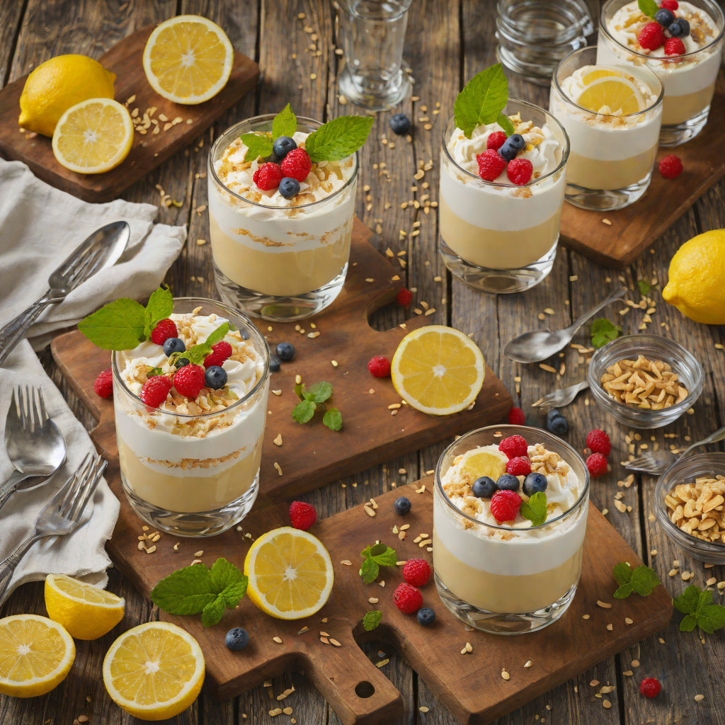 Layered Lemon Mascarpone Parfaits with Graham Cracker Crust
