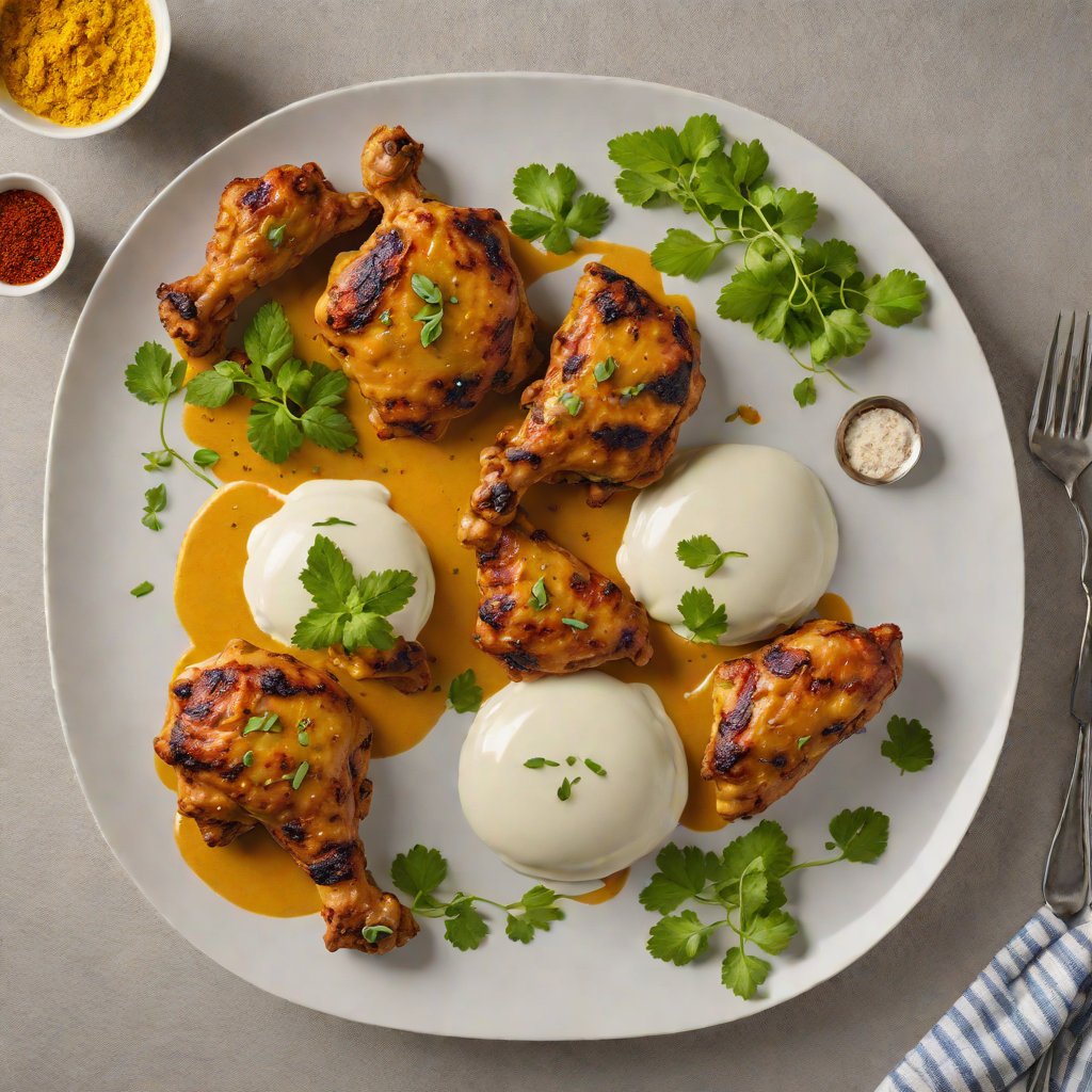 Tandoori-Spiced Chicken with Yogurt and Turmeric Marinade