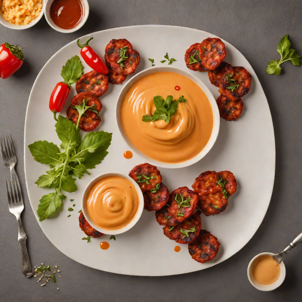 Pan-Fried Spanish Chorizo with Roasted Red Pepper Aioli