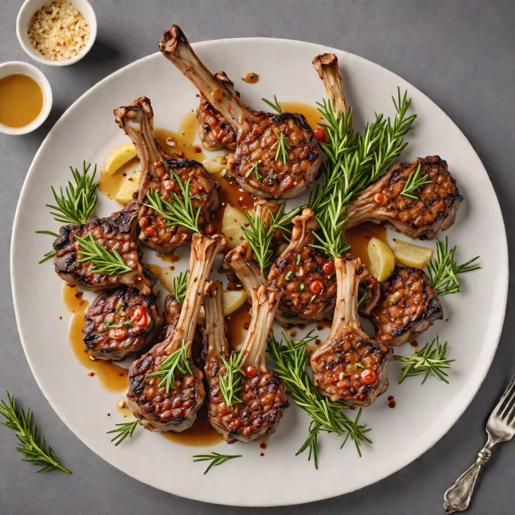 Grilled Spanish Lamb Chops with Rosemary and Garlic
