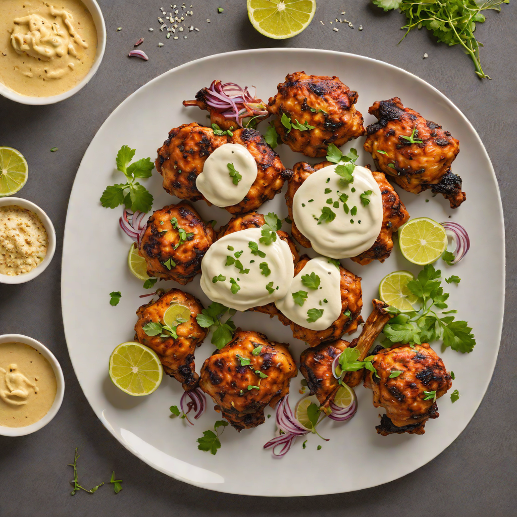 Tandoori-Spiced Chicken Thighs with Cumin Yogurt Sauce