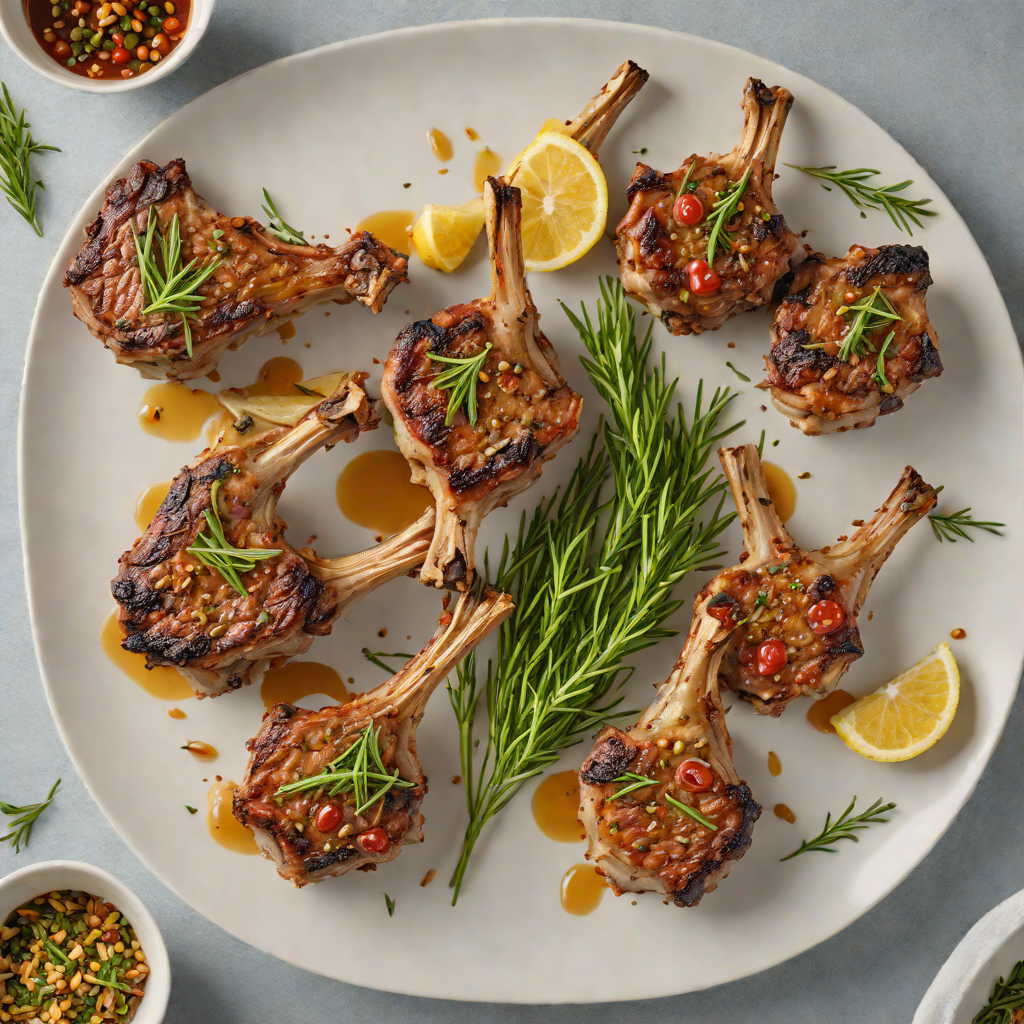 Mediterranean Herb-Roasted Lamb Chops with Garlic and Rosemary