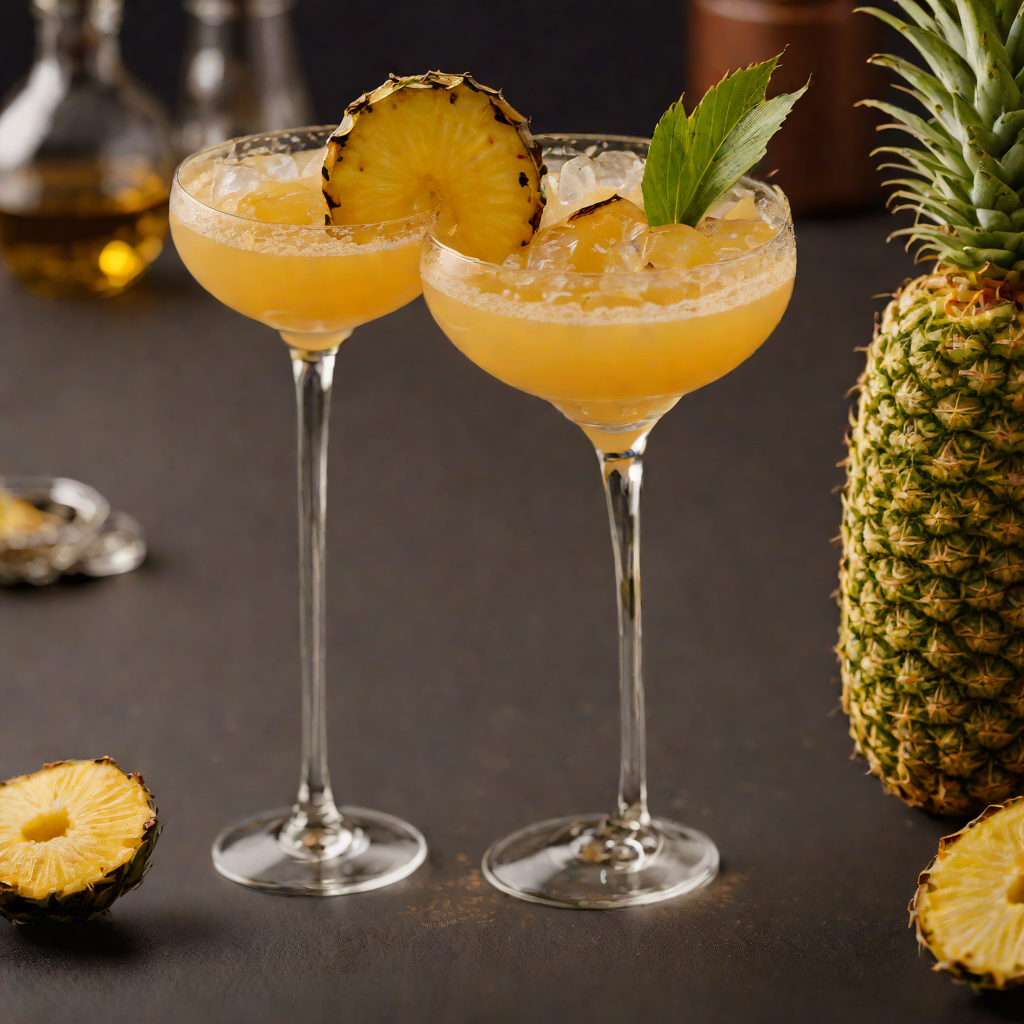 Grilled Pineapple Rum Sour
