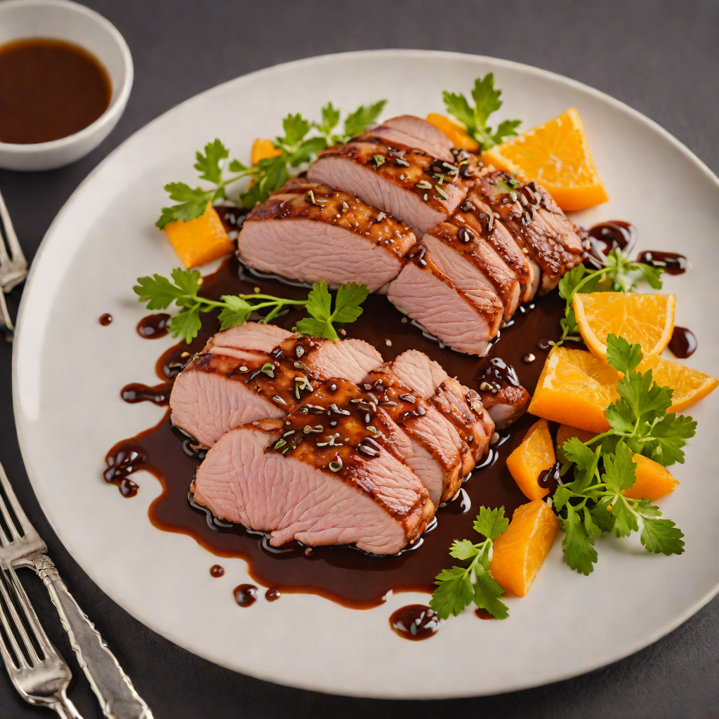 Crisp Pan-Seared Duck Breast with Orange-Balsamic Glaze
