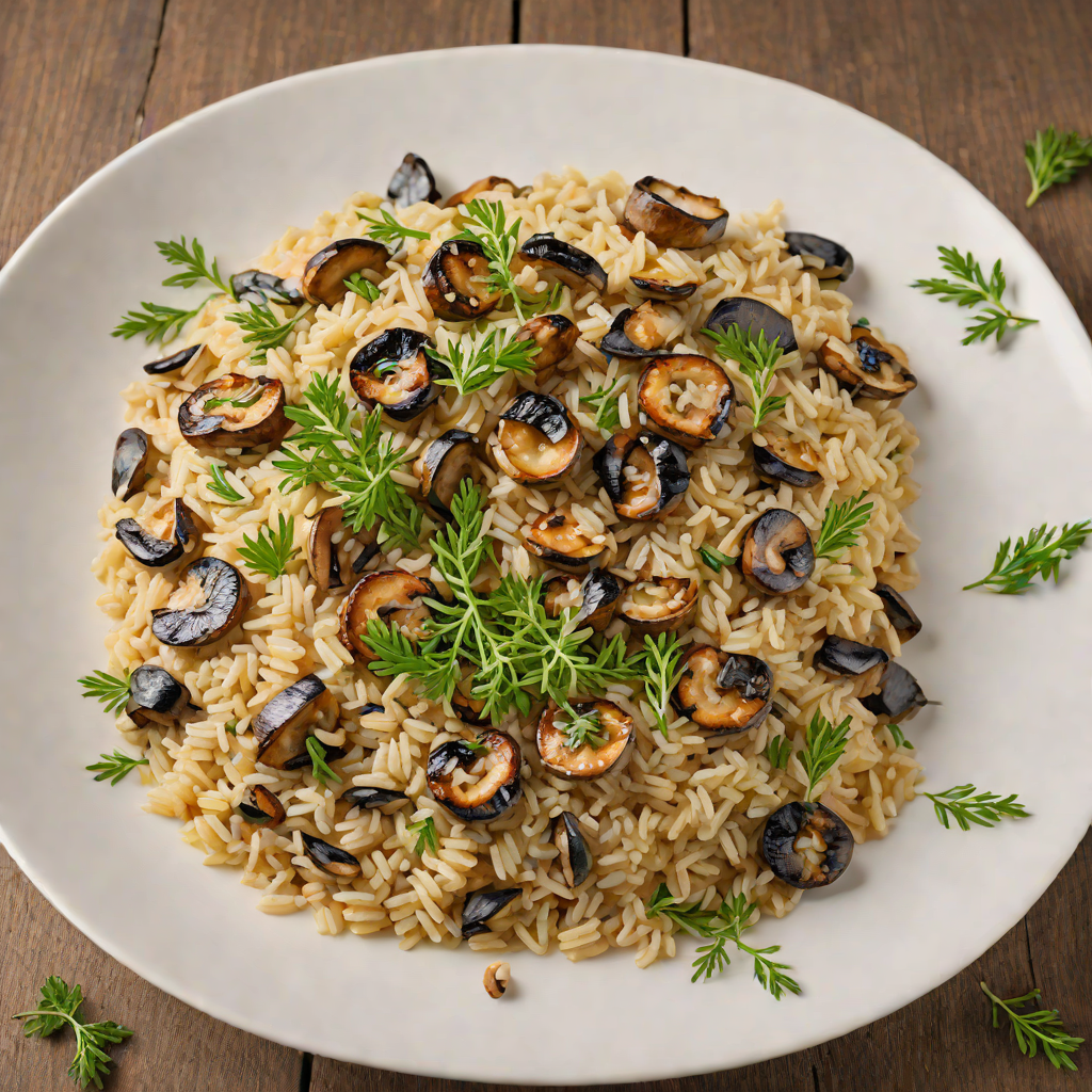 Pan-Roasted Mushroom Risotto with Parmesan and Thyme