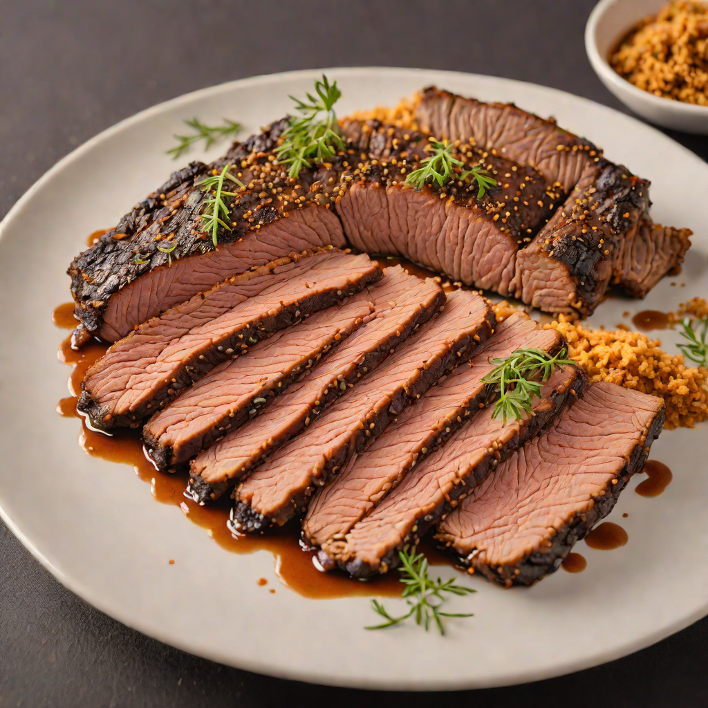 Slow-Smoked Texas Brisket with Dry Rub
