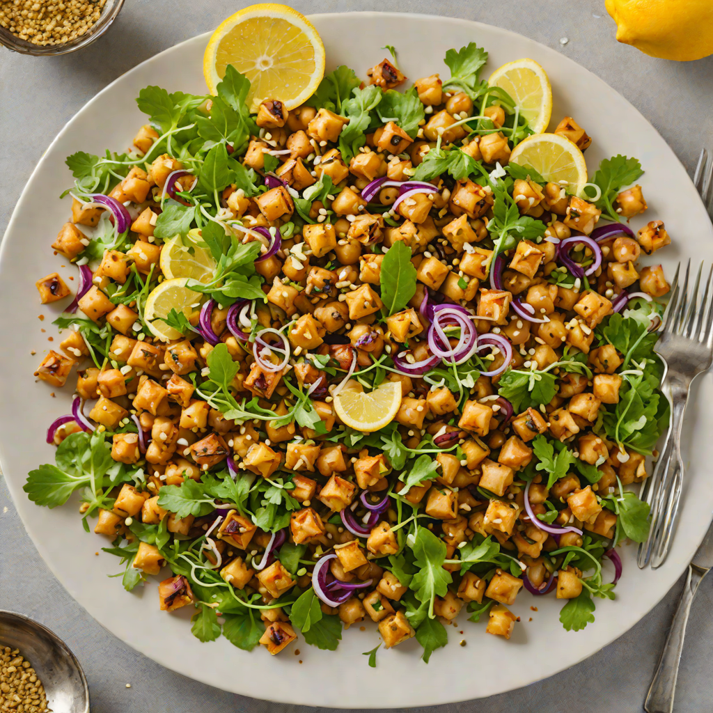 Roasted Chickpea and Za’atar Salad with Lemon Vinaigrette