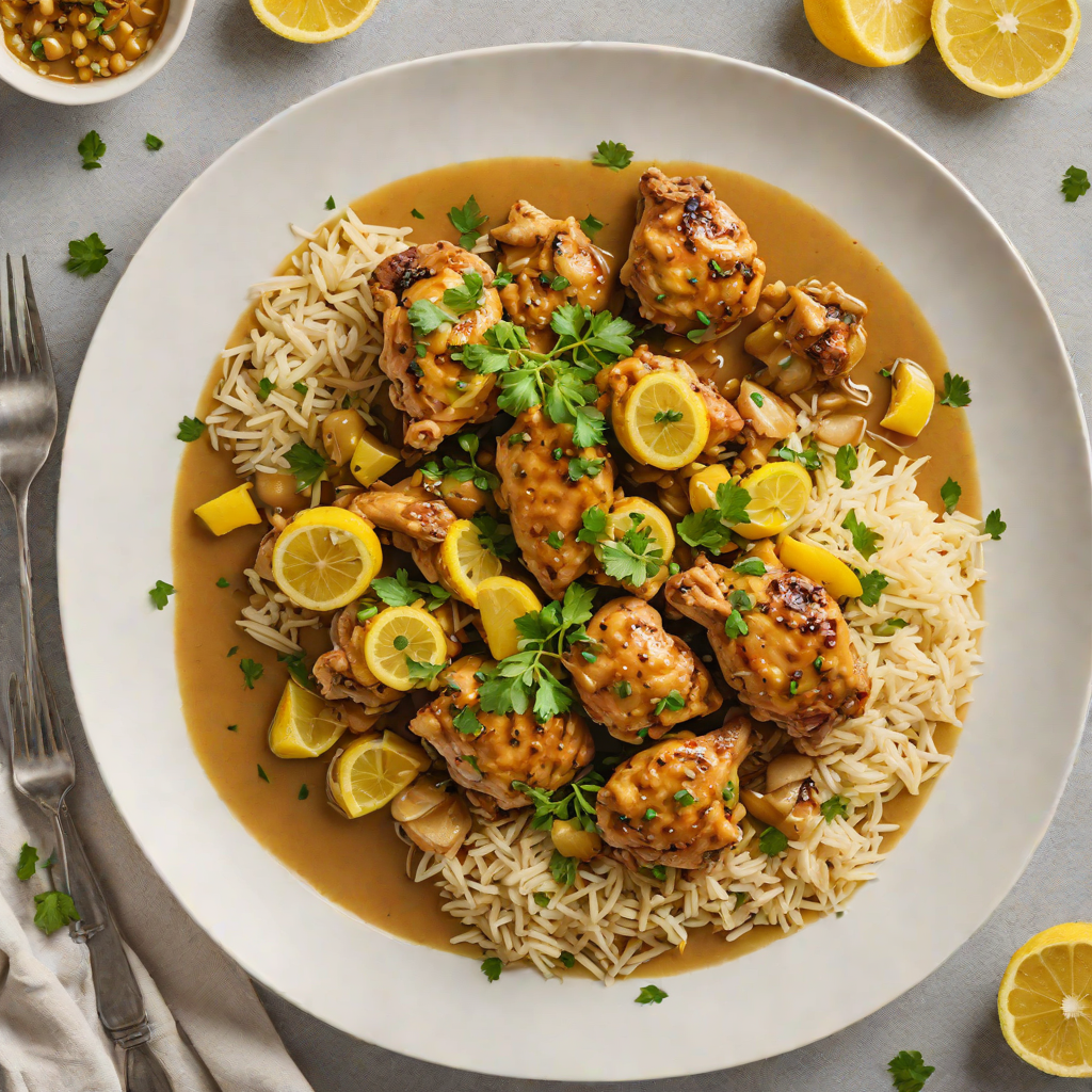 Slow-Simmered Senegalese Chicken Yassa with Tangy Lemon-Onion Sauce