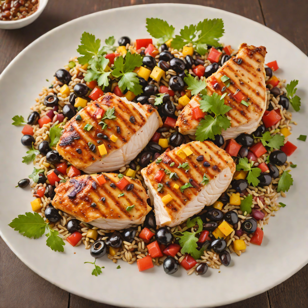 Pan-Seared Chicken with Smoky Chipotle and Black Bean Medley