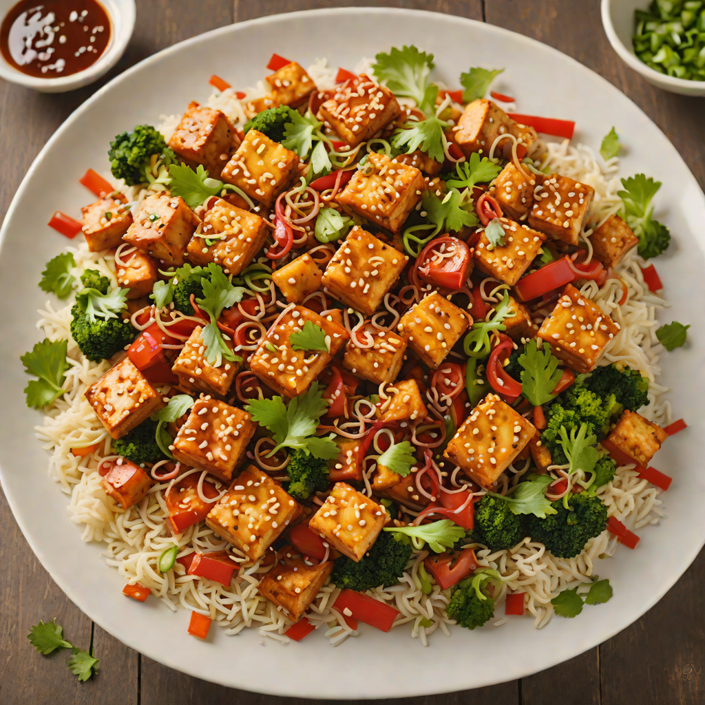 Crispy Korean-Style Spicy Tofu Stir-Fry