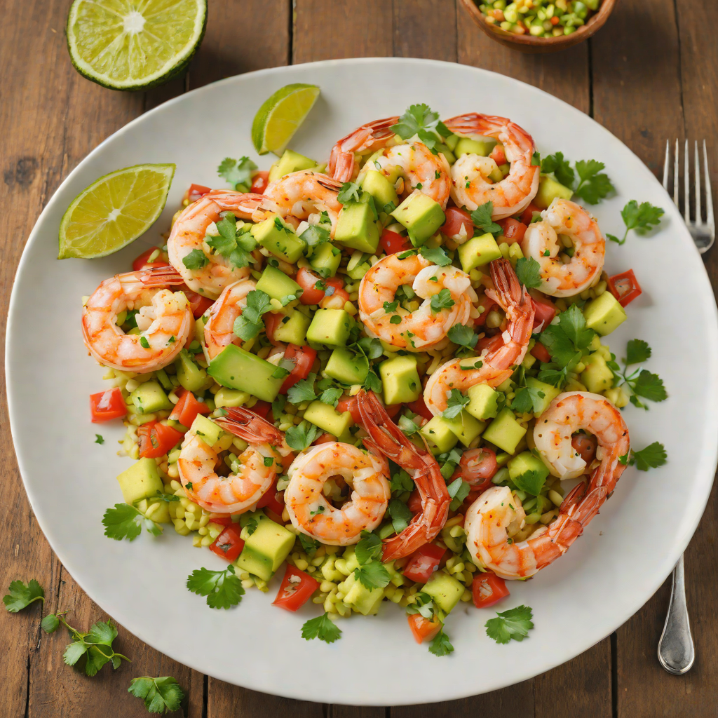 Pan-Seared Chile-Lime Shrimp with Avocado Salsa