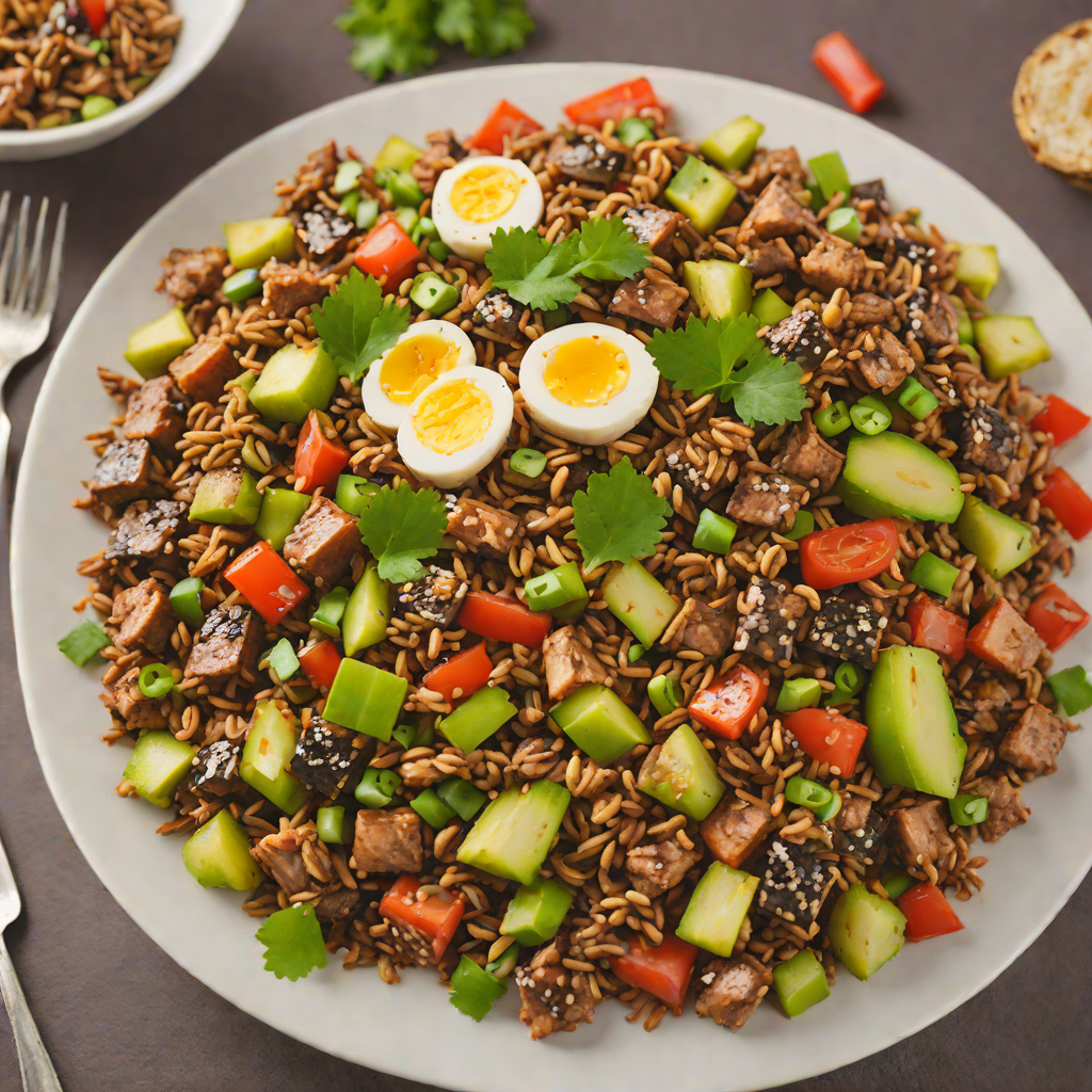Garlic and Vinegar Marinated Pork Sisig Stir Fry