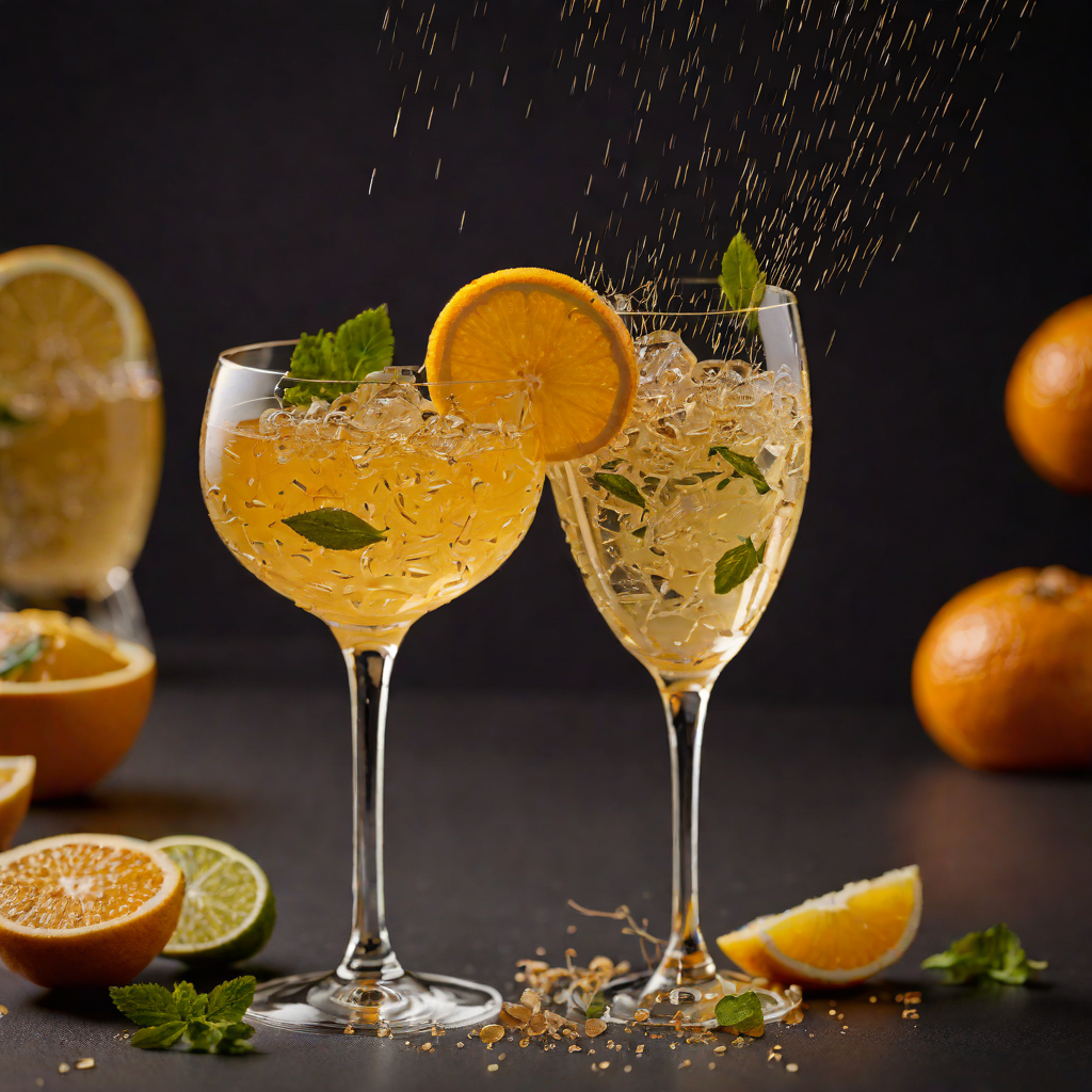 Citrus-Tech Sparkler with Ginger Honey