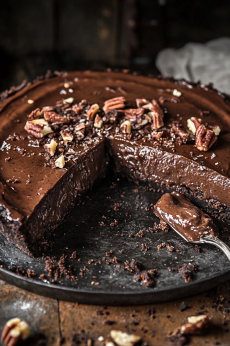 Classic Mud Pie with Coffee-Infused Chocolate Ganache
