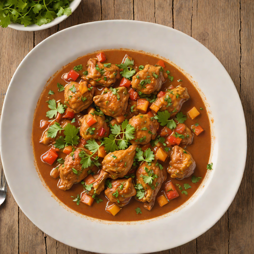 Doro Wat-Inspired Braised Chicken Stew with Berbere Spice