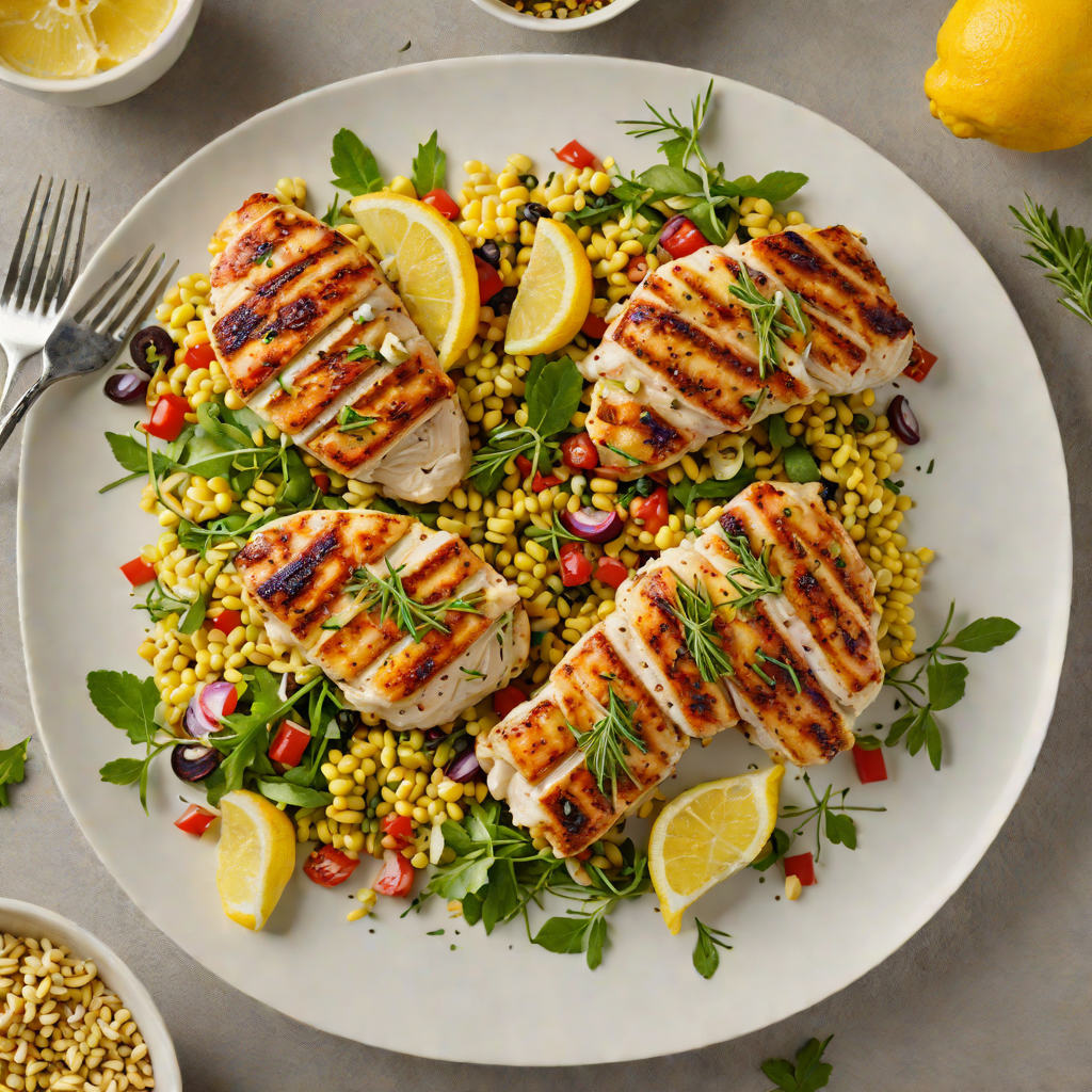 Lemon-Rosemary Grilled Chicken with Charred Corn Salad