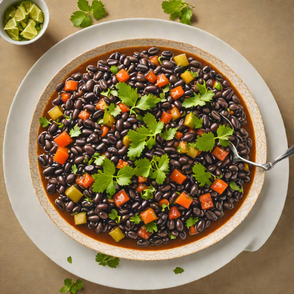 Spiced Rum-Braised Caribbean Black Beans