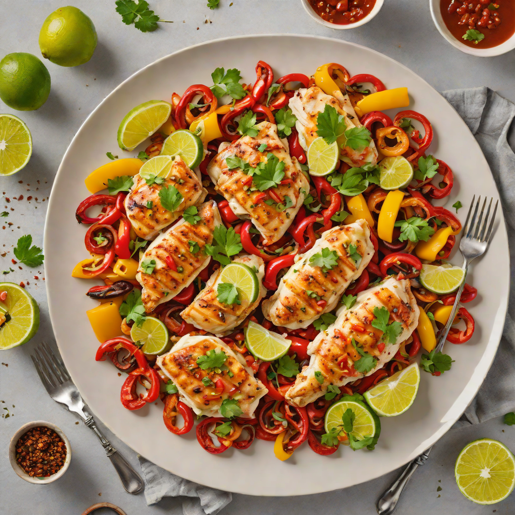 Sheet Pan Texan Chili-Lime Chicken with Roasted Peppers