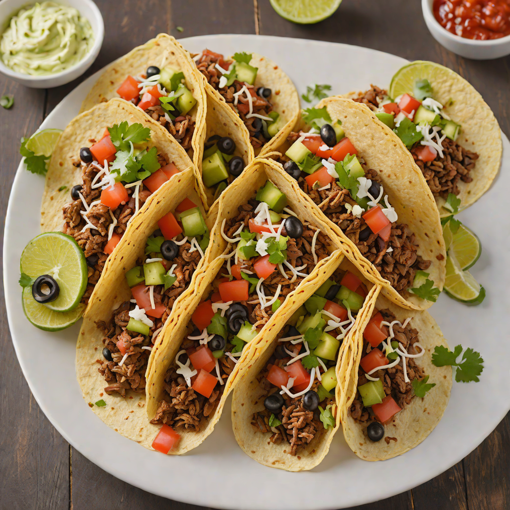 Spicy San Angelo Beef and Black Bean Tacos