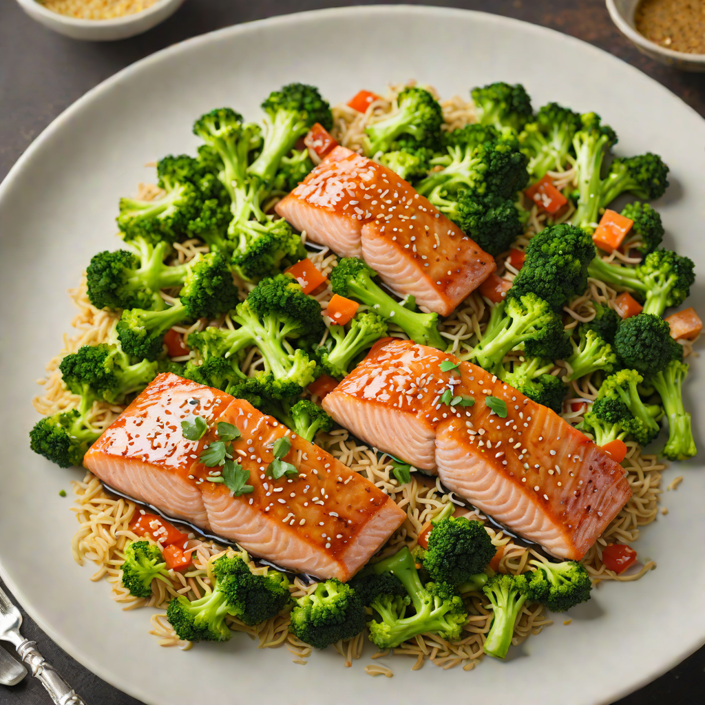 Pan-Seared Sesame Ginger Salmon with Broccoli Stir-Fry