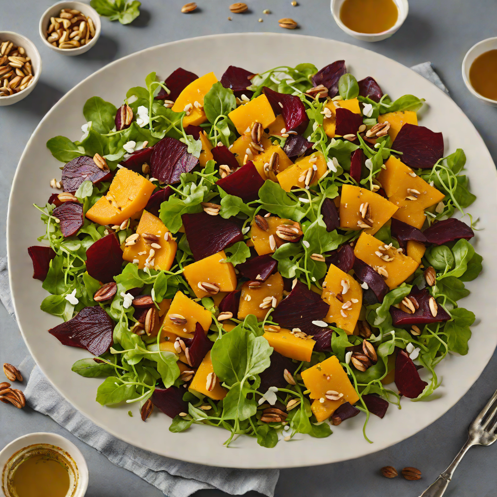 Carinthian Pumpkin Seed Oil Salad with Roasted Beets and Walnuts