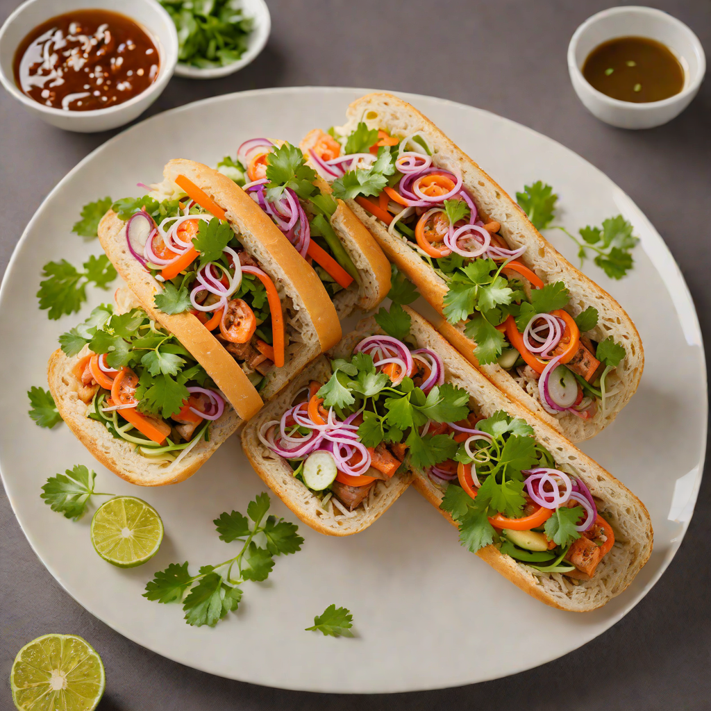 Banh Mi Thit with Pickled Vegetables and Cilantro
