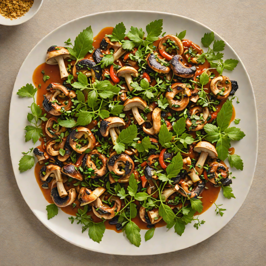 Mushroom Tibs Sautéed with Berbere and Fresh Herbs