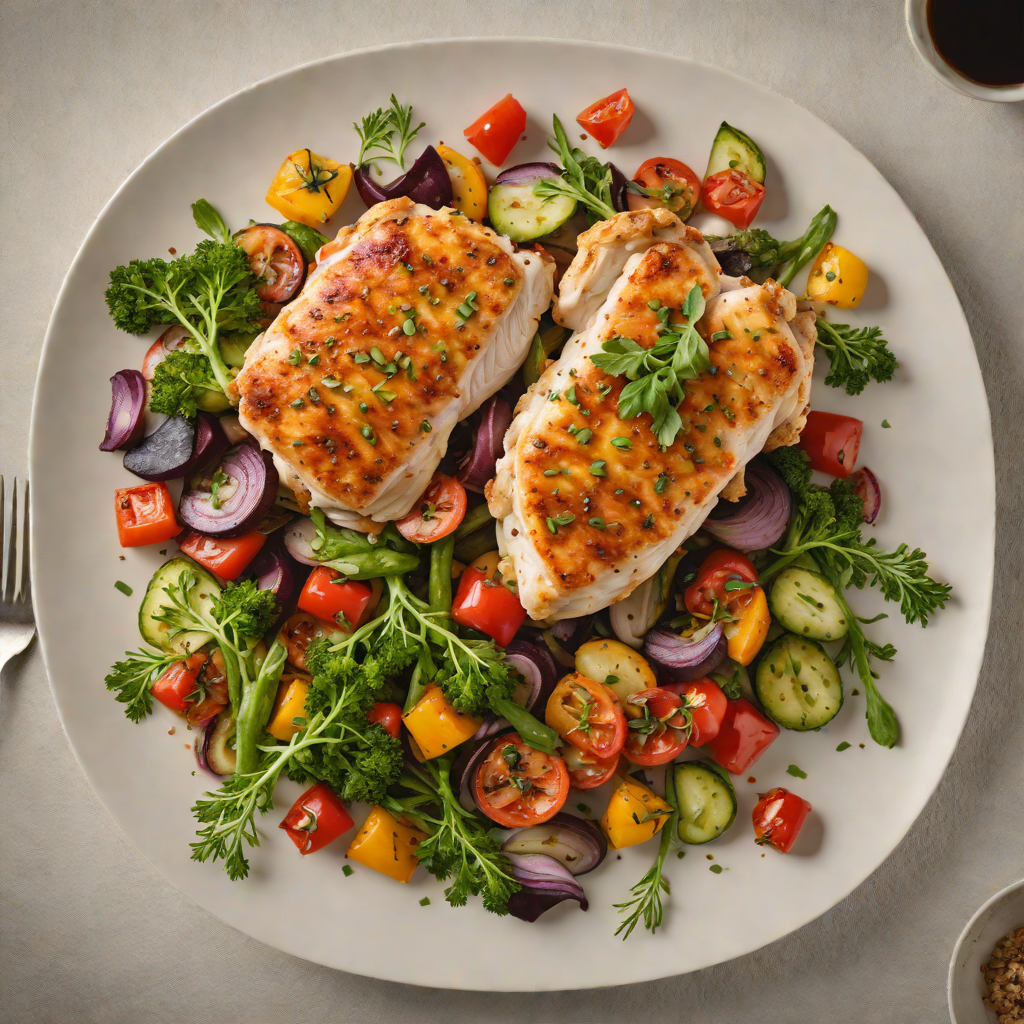 Spiced Pan-Seared Chicken with Roasted Concho Valley Vegetables