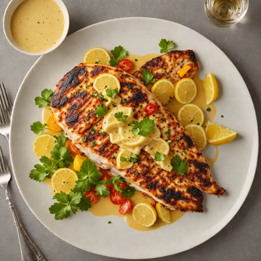 Grilled Cajun-Spiced Catfish with Citrus Butter Sauce