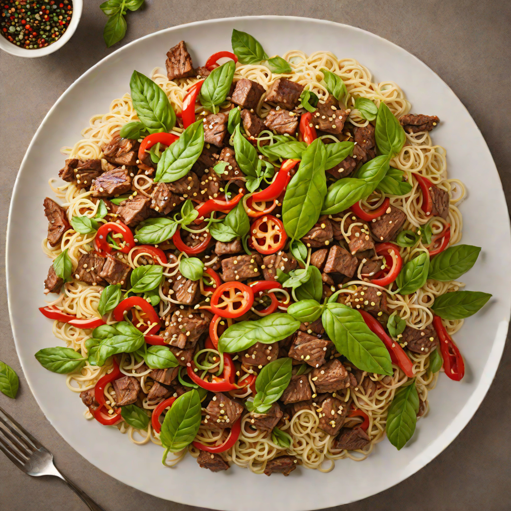 Spiced Thai Beef Stir-Fry with Basil and Chili