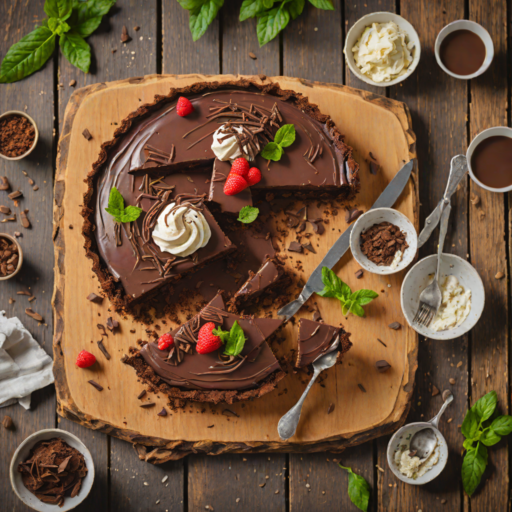 No-Bake Chocolate Mud Pie with Whipped Ganache