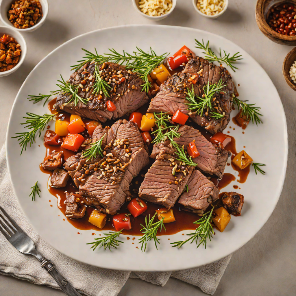Slow-Roasted Paprika Beef with Garlic and Rosemary