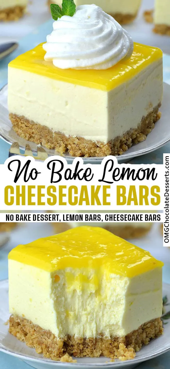 No-Bake Lemon Bar Cheesecake Squares