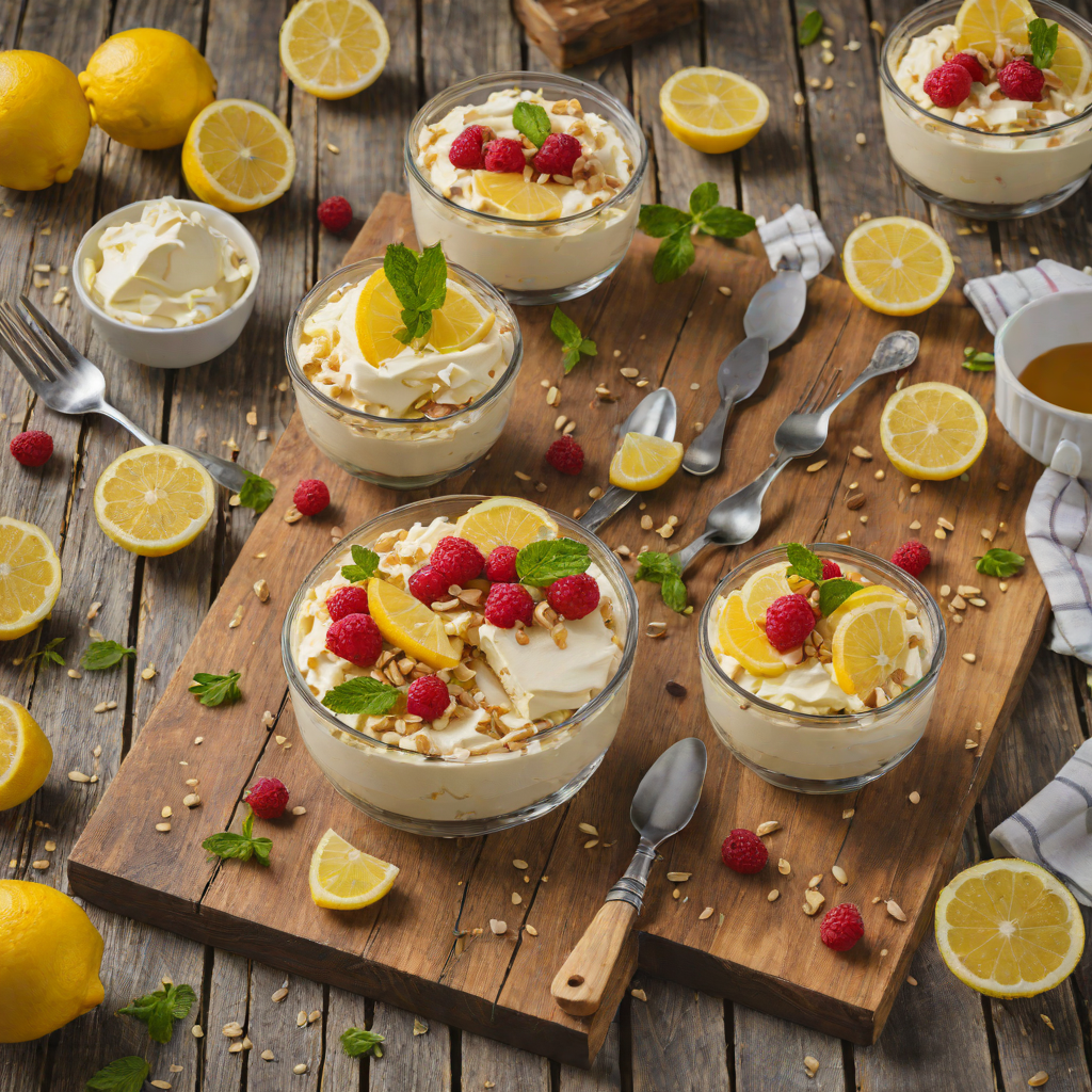 No-Bake Lemon Bar Cheesecake Parfait