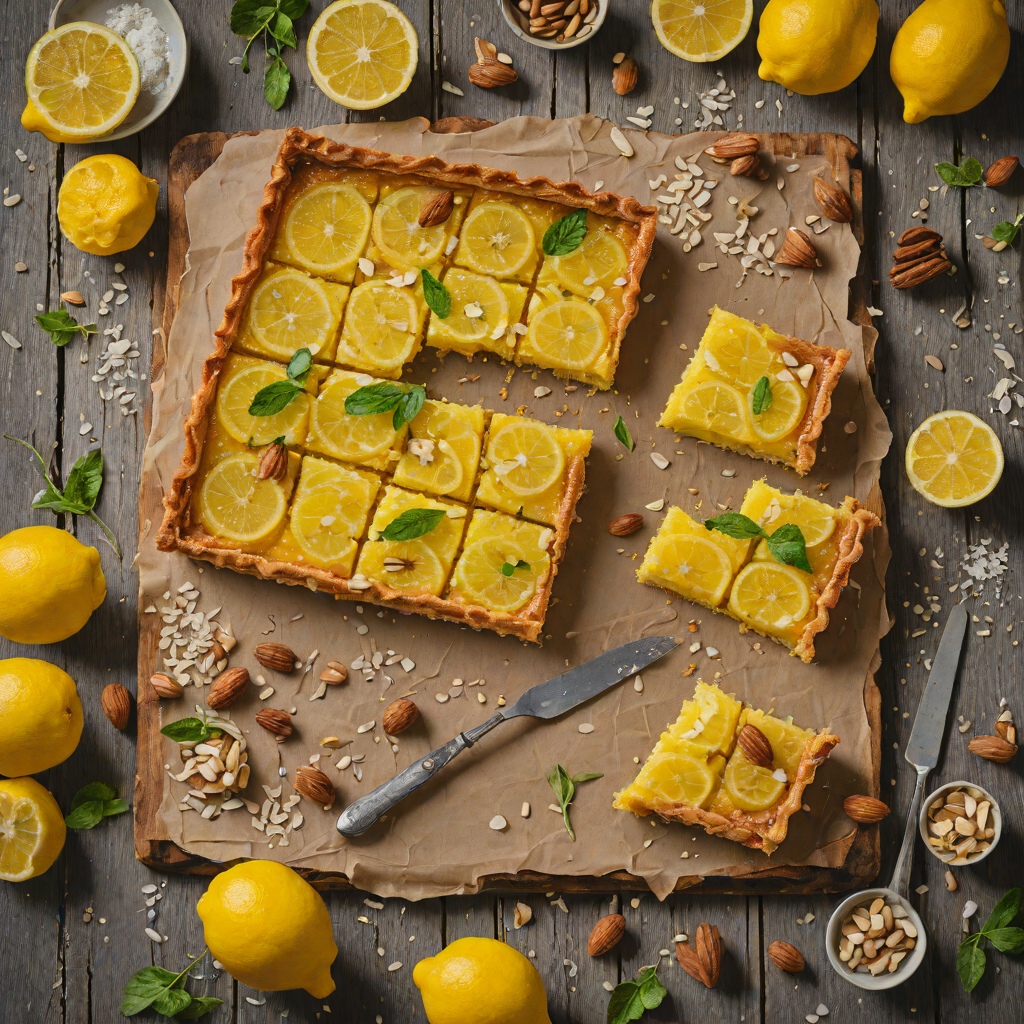 Rustic Lemon Bar Tart with Almond Crust