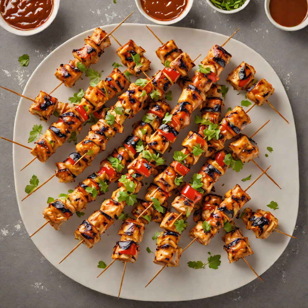 Ziplined Grilled Chicken Skewers with Smoky Paprika Glaze