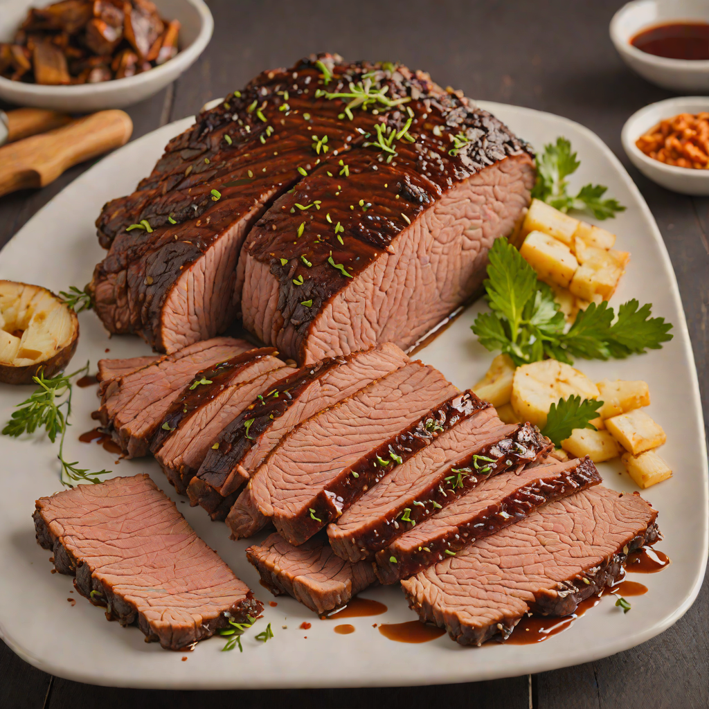 Smoked Texas-Style Beef Brisket with Hickory Wood