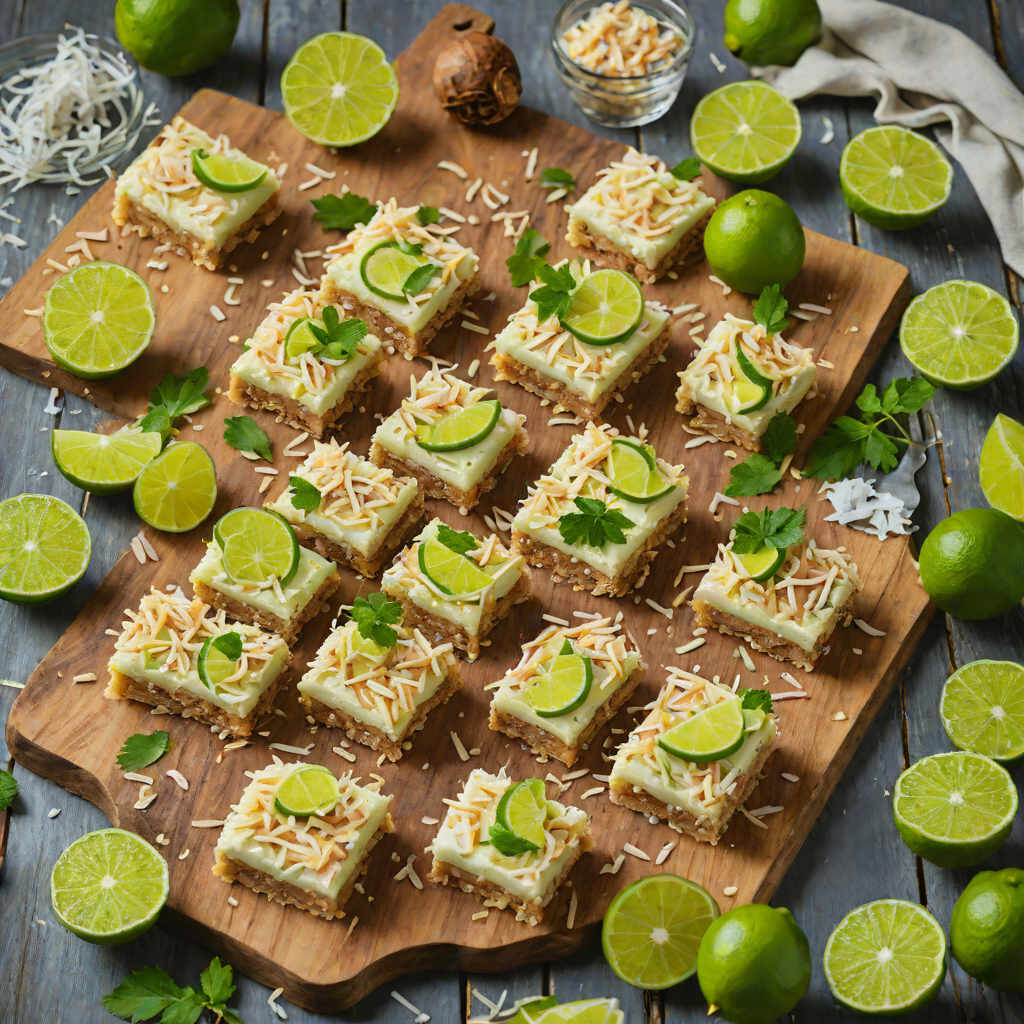 No-Bake Tropical Coconut Lime Bars