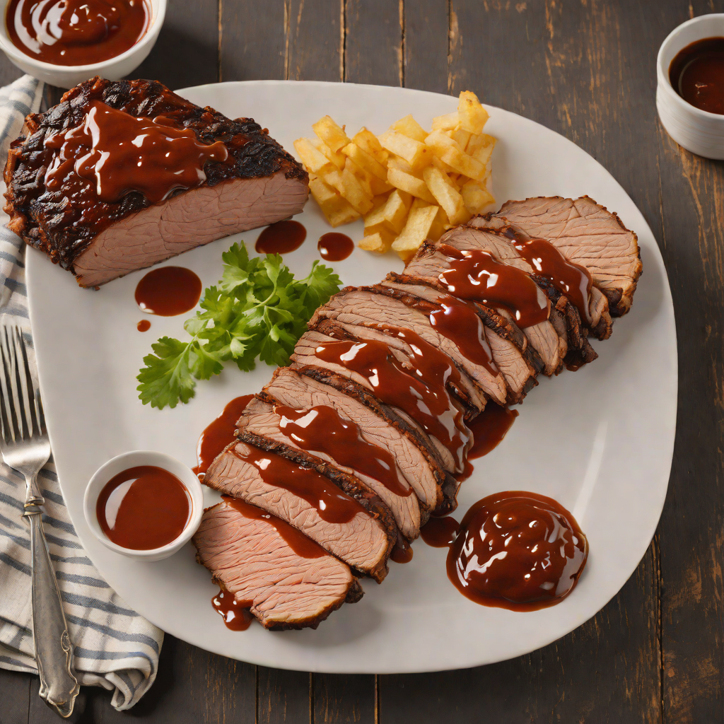 Slow-Smoked Kentucky Beef Brisket with Tangy Red State BBQ Sauce