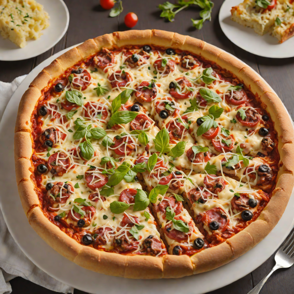Pan-Baked Deep Dish Sausage Pizza
