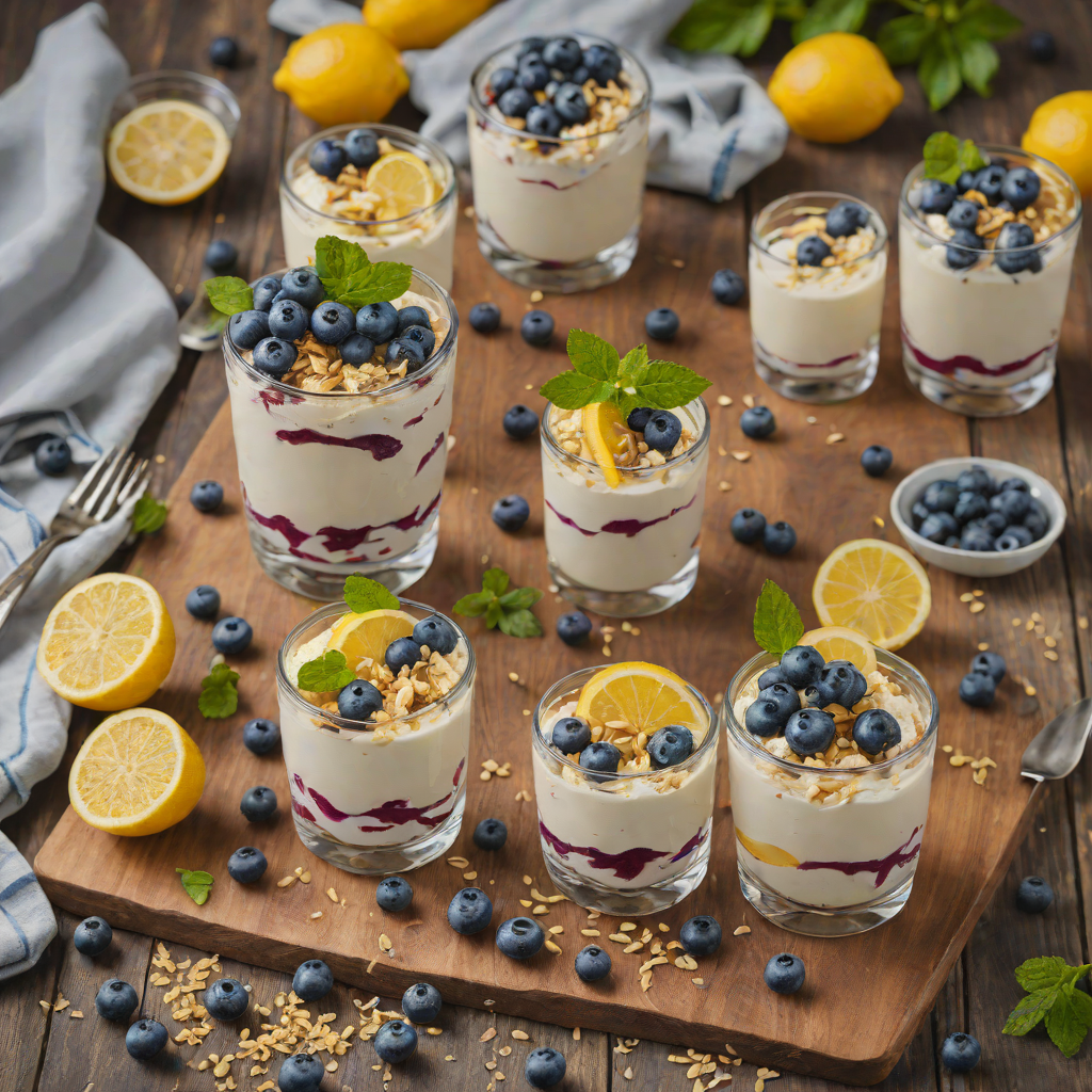 No-Bake Lemon Blueberry Mascarpone Parfaits