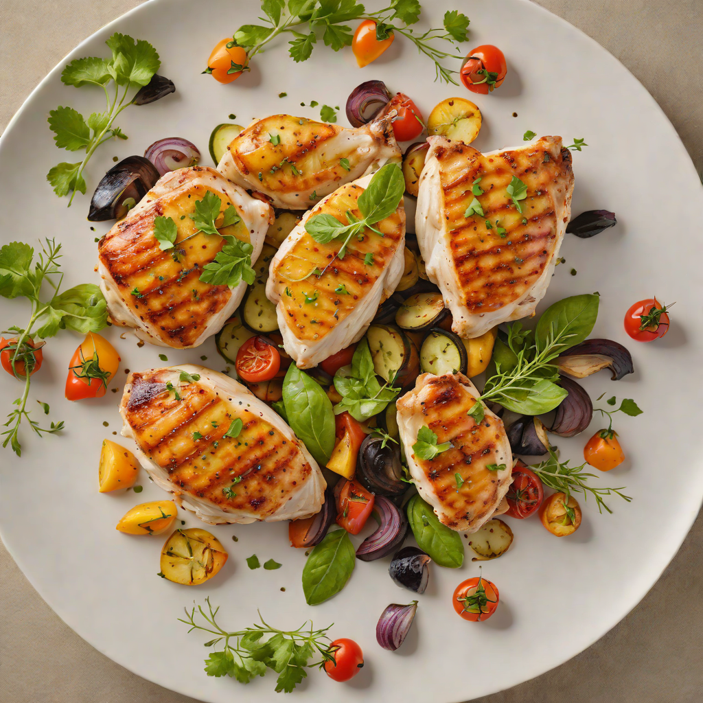 Pan-Seared Chicken with Roasted Summer Vegetables