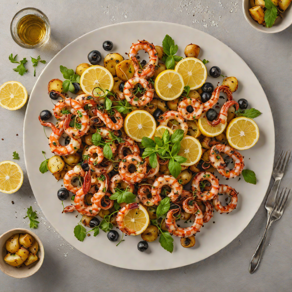 Lemon-Oregano Grilled Octopus with Roasted Potatoes